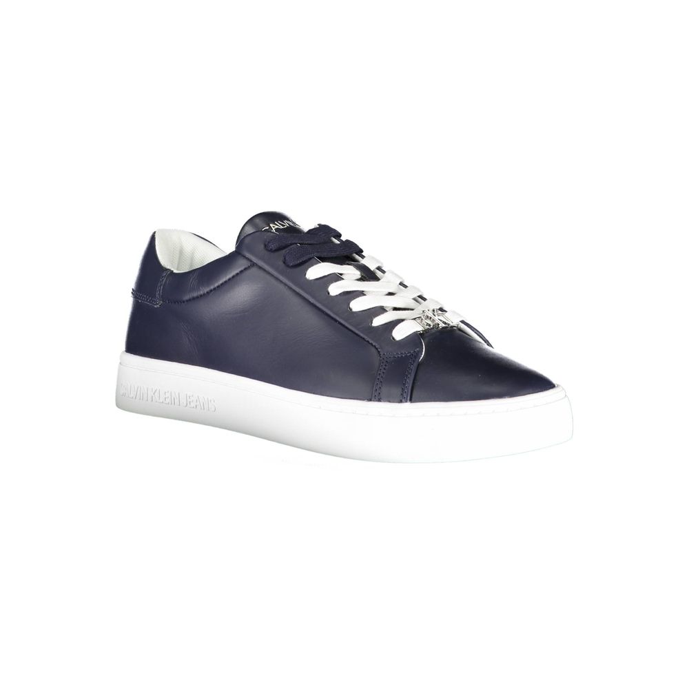 Blue Polyester Sneaker