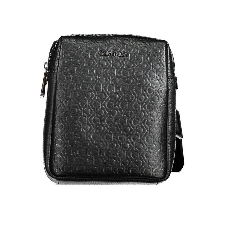 Black Polyester Shoulder Bag