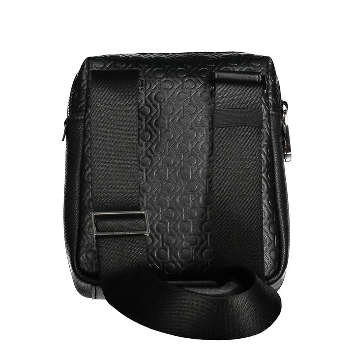Black Polyester Shoulder Bag