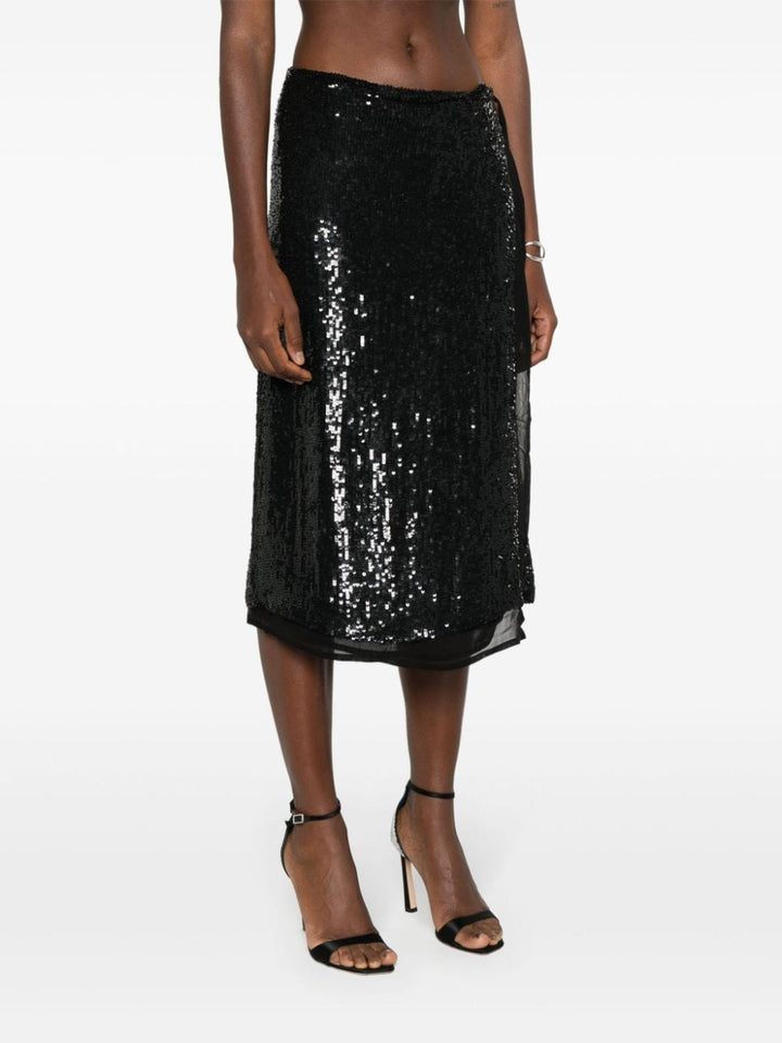 Gabriel sequinned wrap skirt-14
