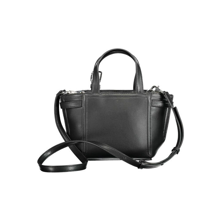 Black Polyester Handbag