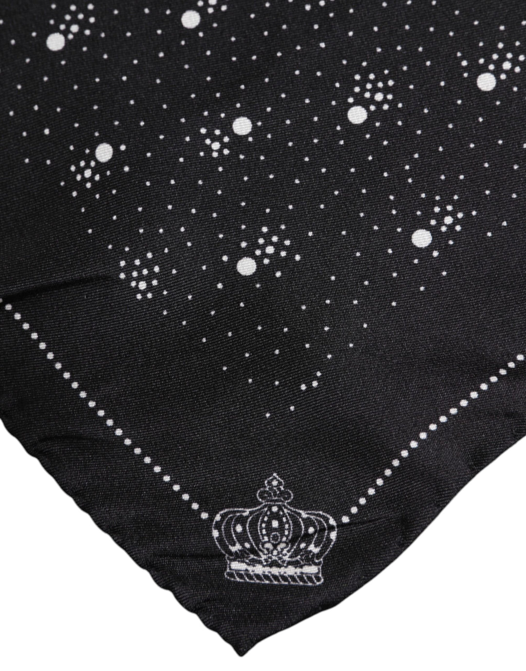 Black White Printed Square Men Foulard Scarf