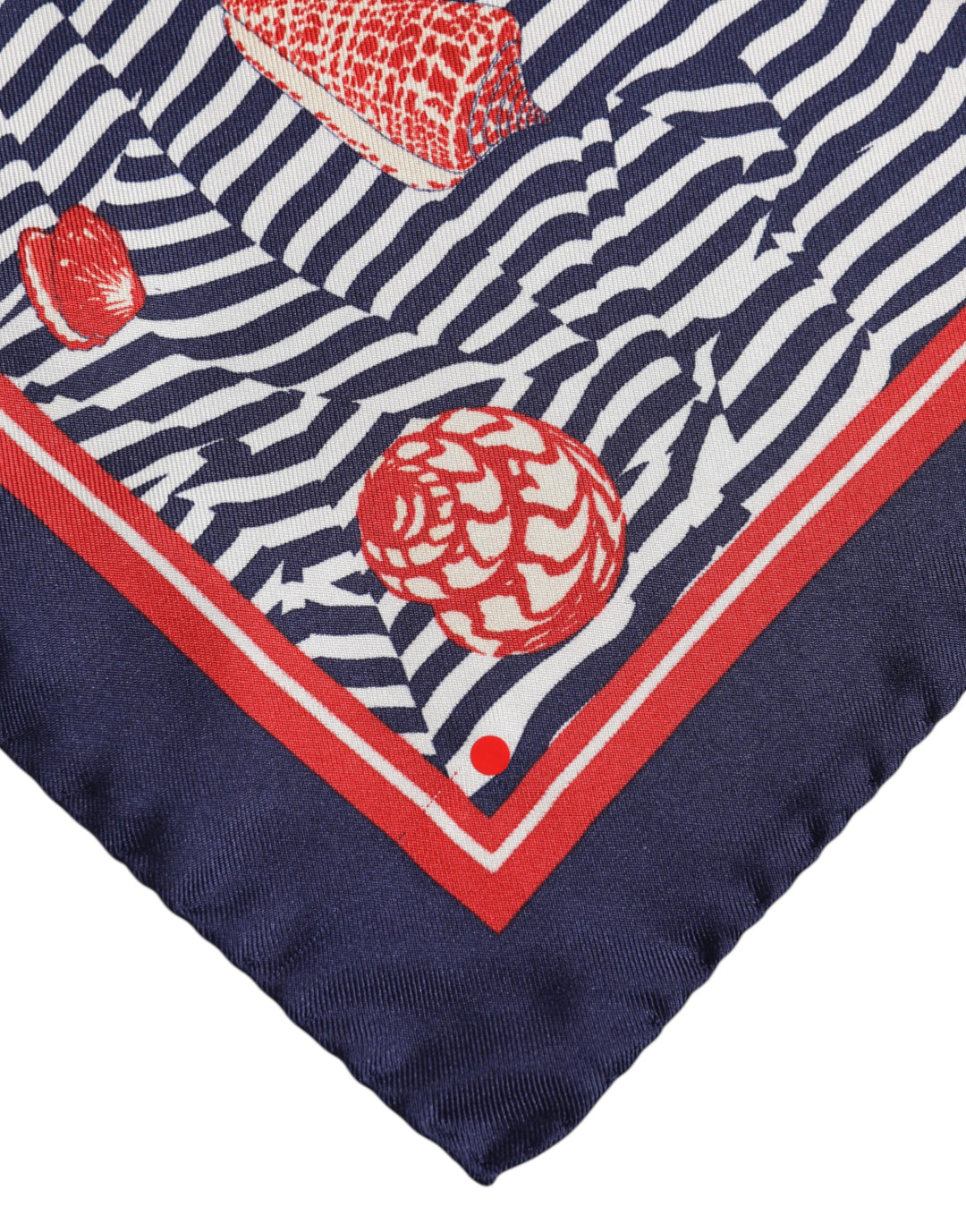 Multicolor Seashells Square Men Foulard Scarf