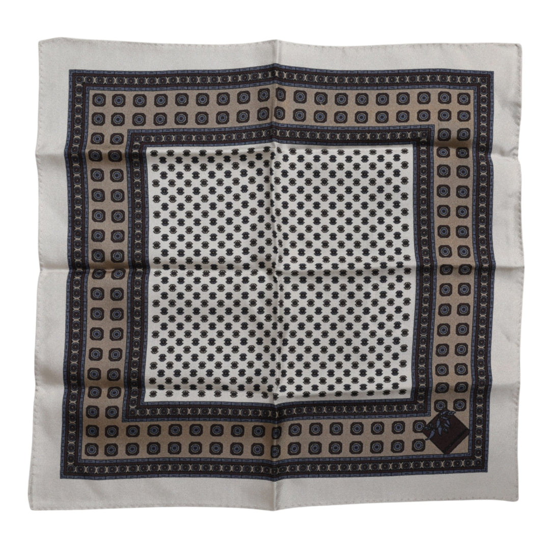 Multicolor Patterned Square Men Foulard Scarf