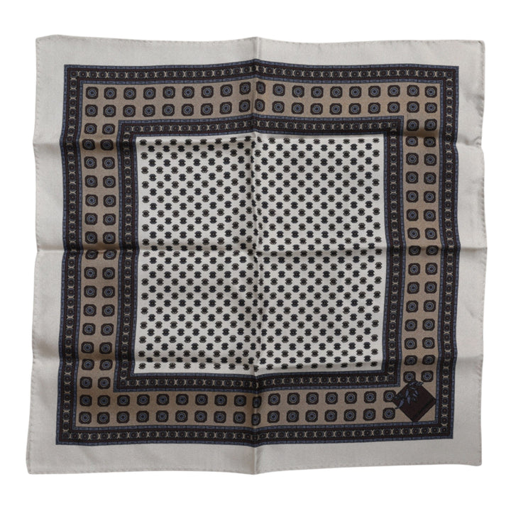 Multicolor Patterned Square Men Foulard Scarf