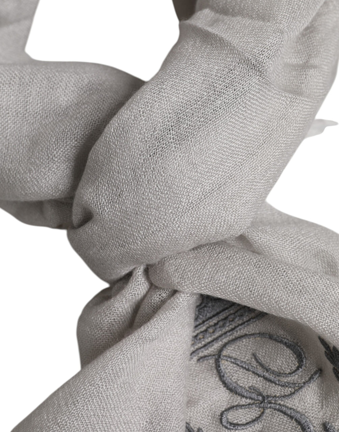 Gray DG Crown Neck Warmer Wrap Shawl Scarf