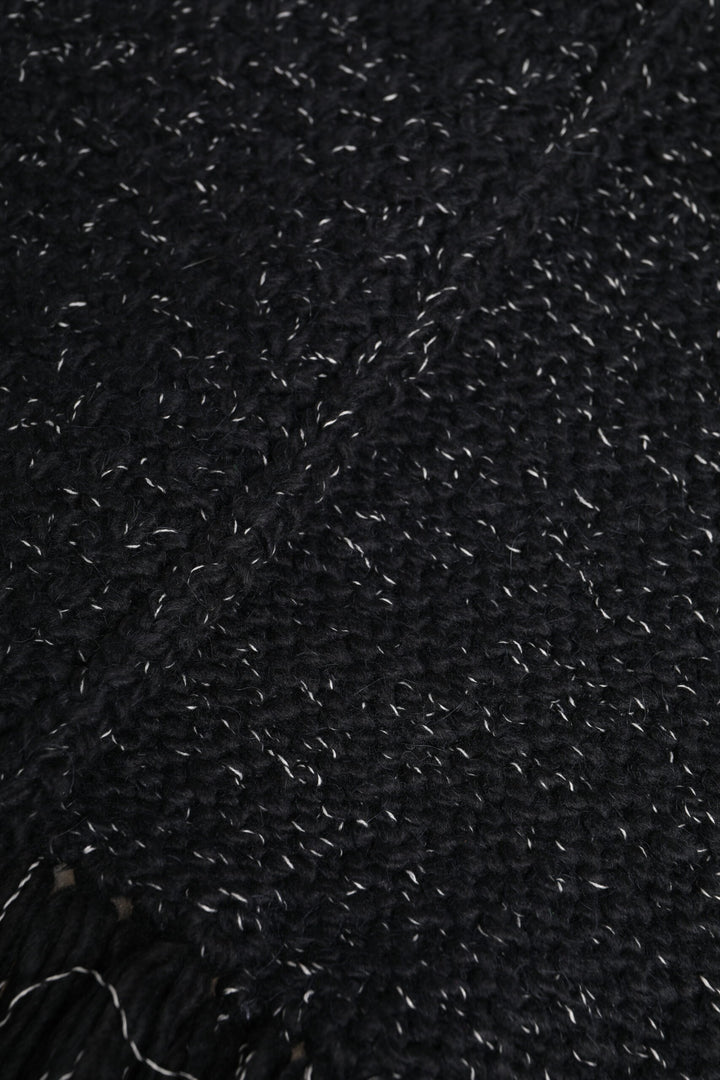 Black Cashmere Neck Warmer Wrap Shawl Scarf