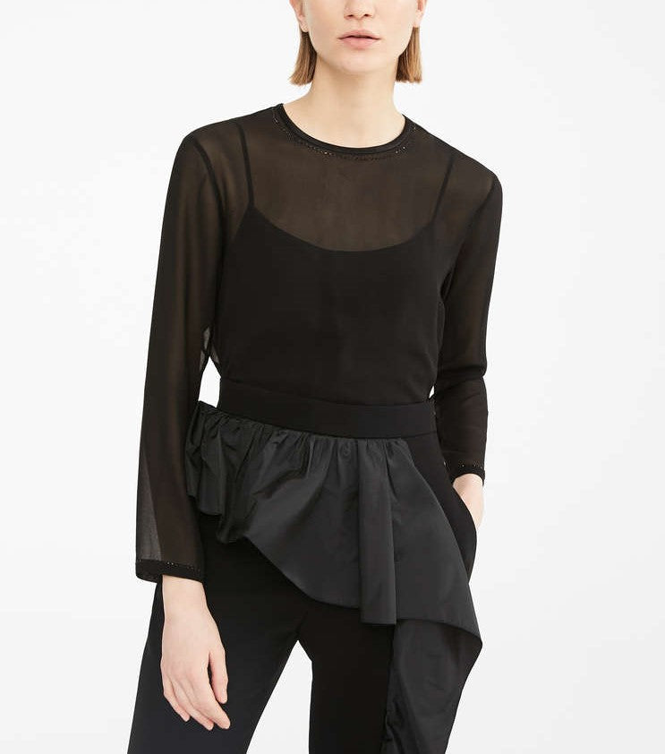 MAX MARA Ferrera semi transparent shirt-2