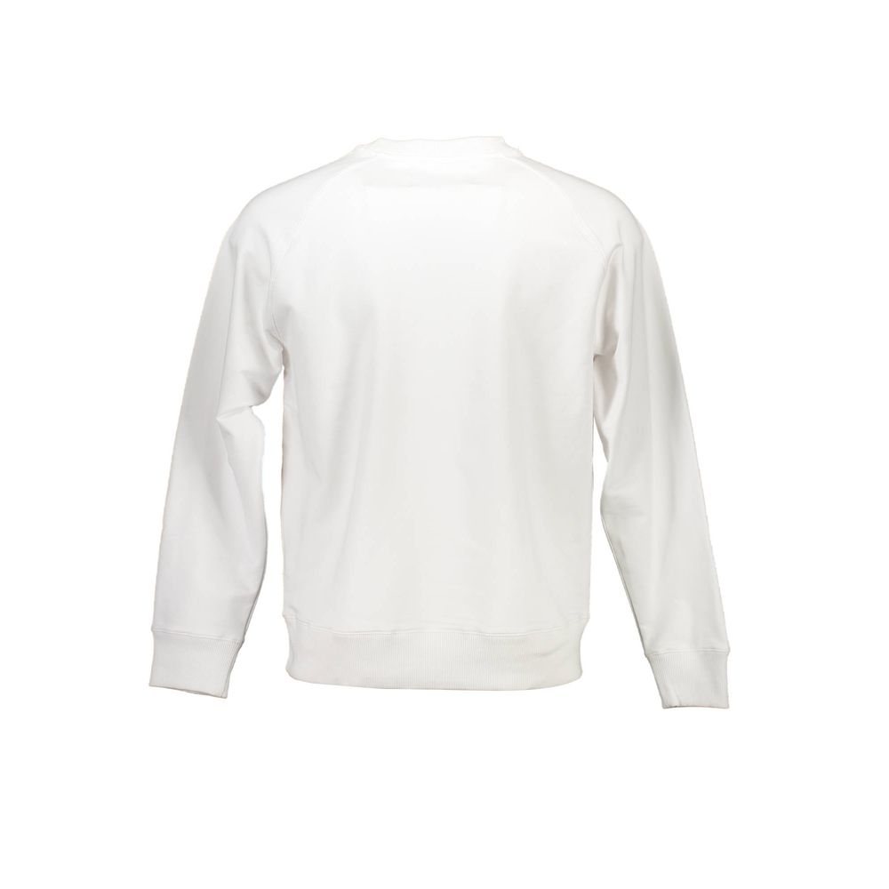 White Cotton Unisex Sweatshirt