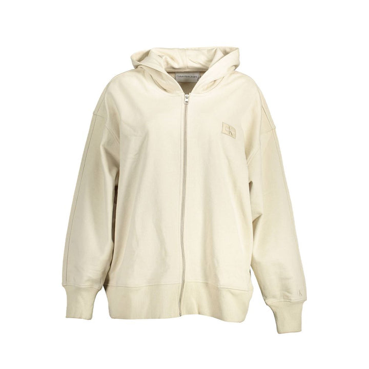 Beige Cotton Sweatshirt