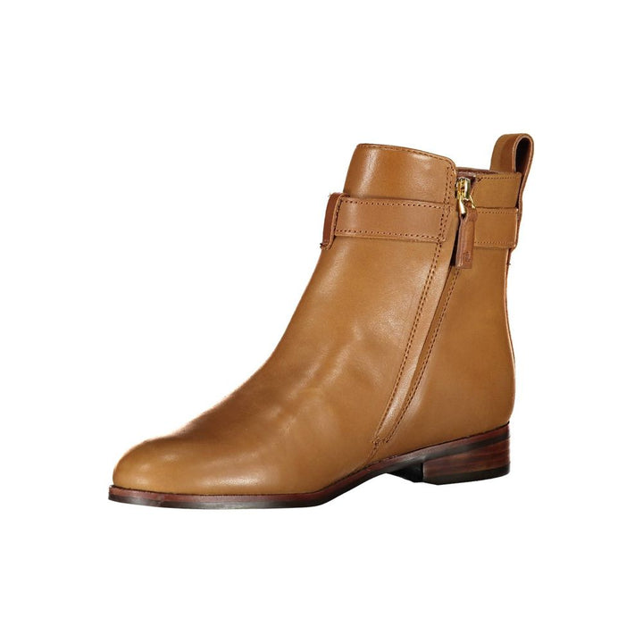 Brown Leather Women Boot