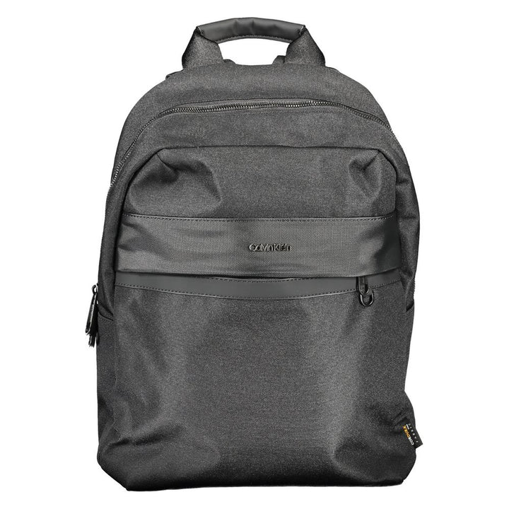 Black Polyester Backpack