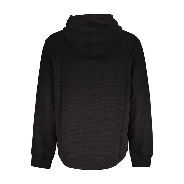 Black Cotton Men Sweater