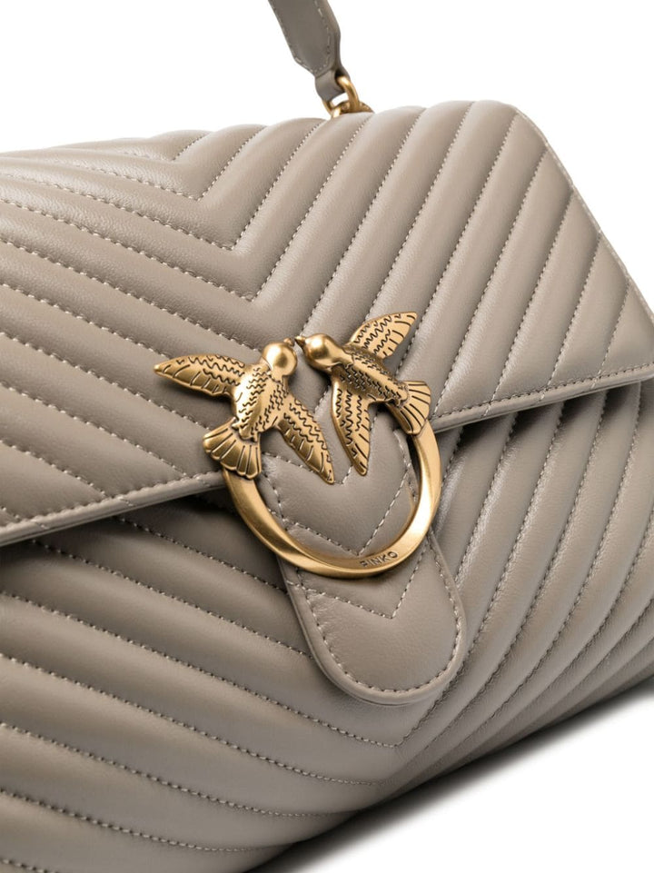 love-birds logo chevron-quilted bag-12