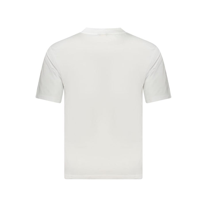 White Cotton Men T-Shirt