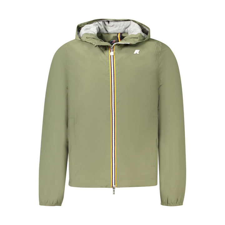 Green Nylon Men Jacket