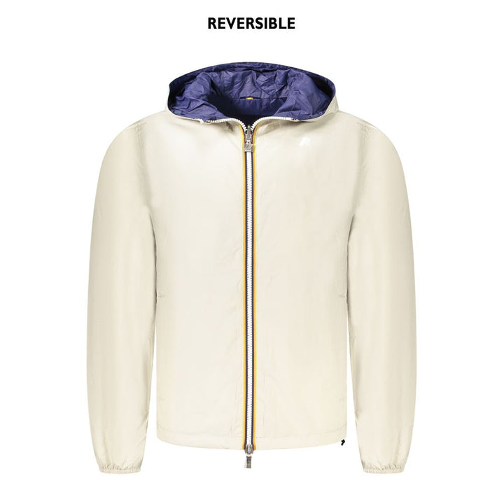 Beige Nylon Men Jacket