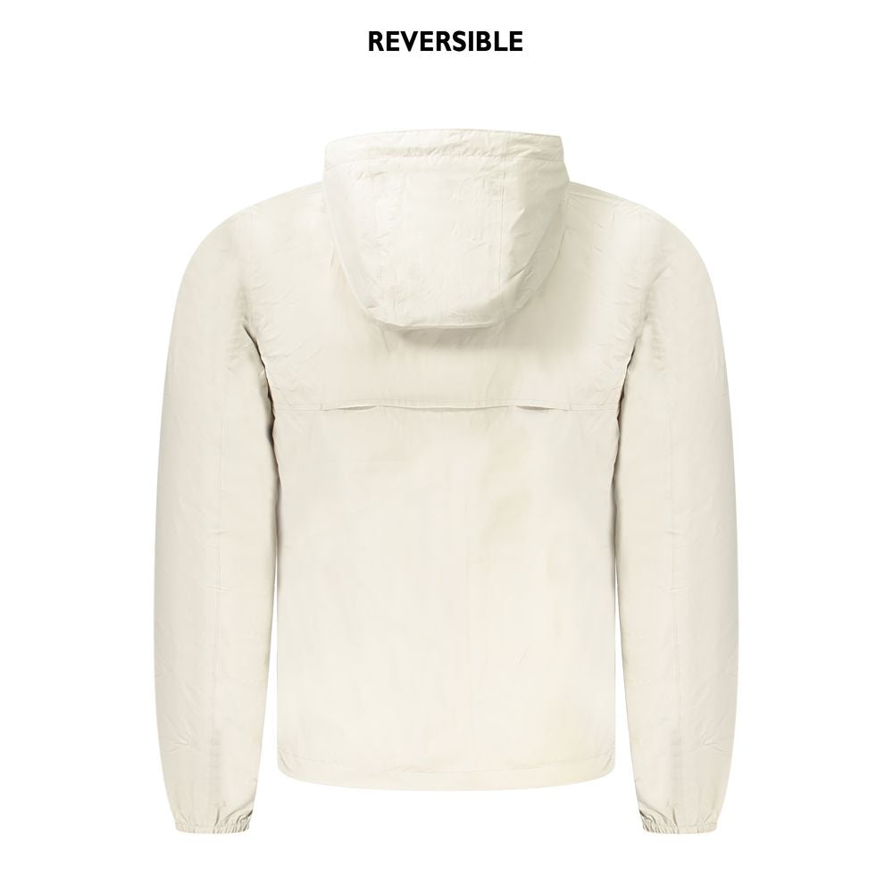 Beige Nylon Men Jacket