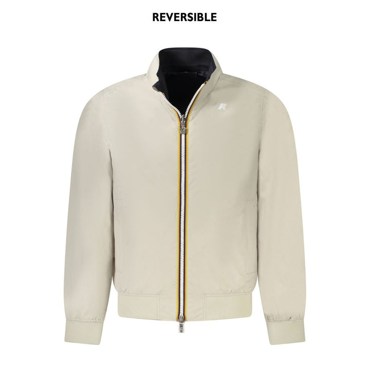 Beige Nylon Men Jacket