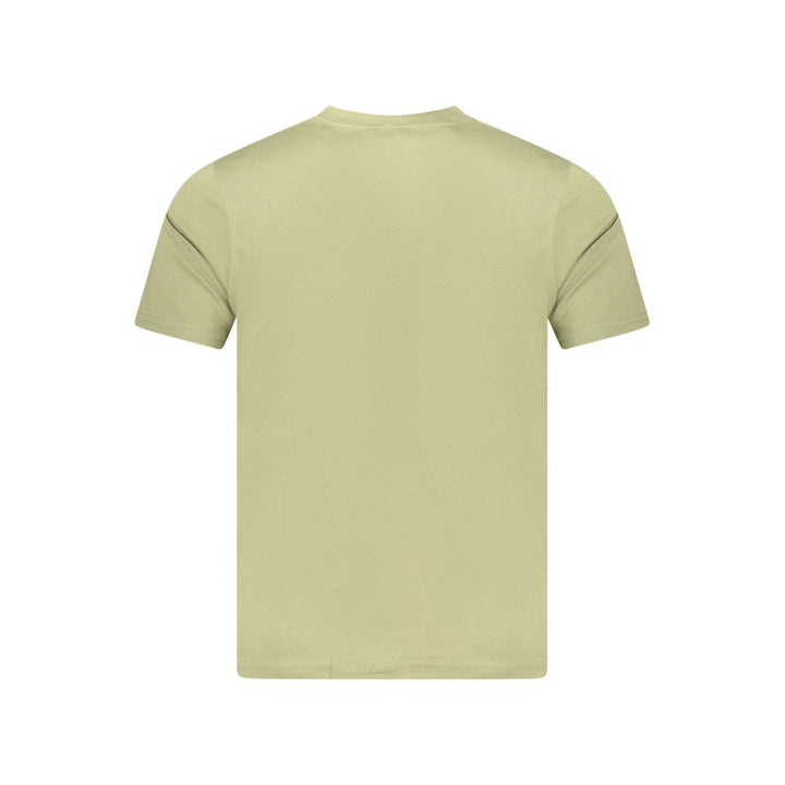 Green Cotton Men T-Shirt