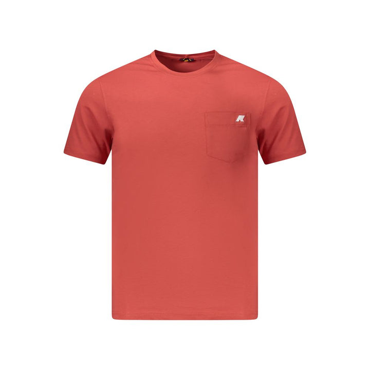 Red Cotton Men T-Shirt