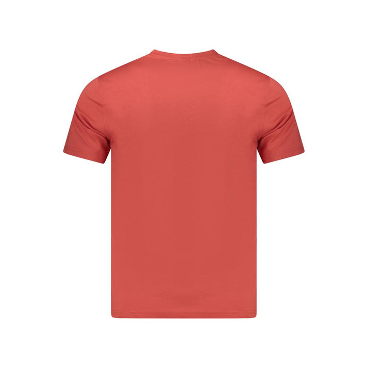 Red Cotton Men T-Shirt