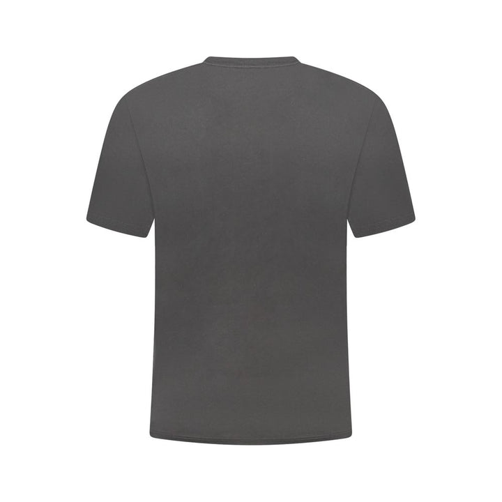 Black Cotton Men T-Shirt