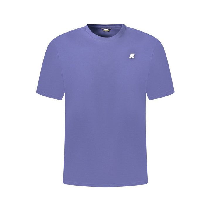 Blue Cotton Men T-Shirt