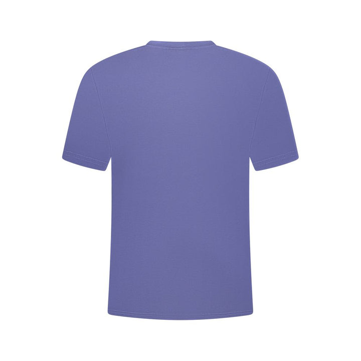 Blue Cotton Men T-Shirt