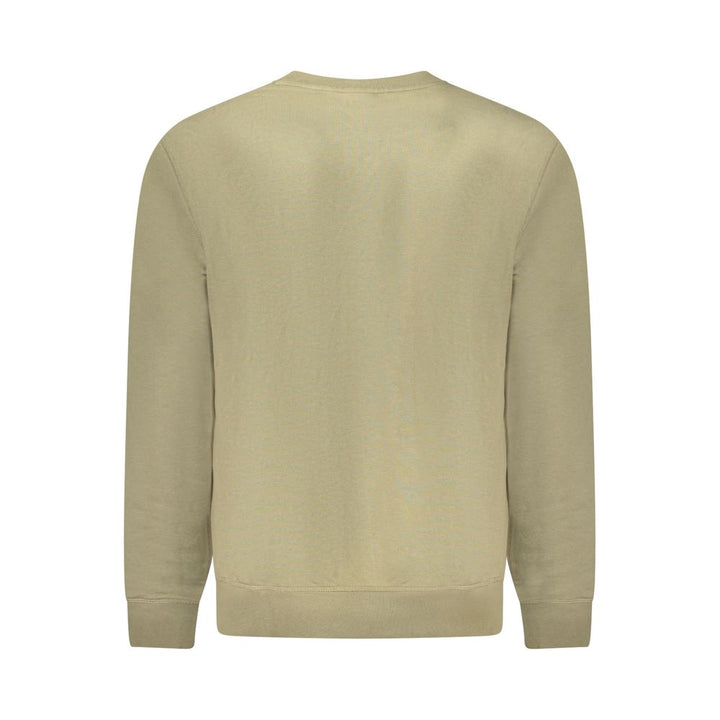 Green Cotton Men Sweater