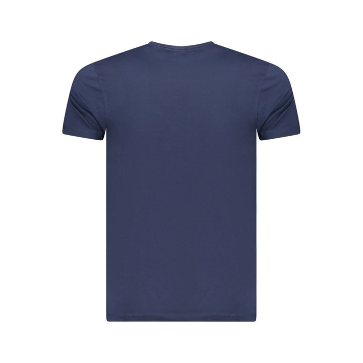 Blue Cotton Men T-Shirt