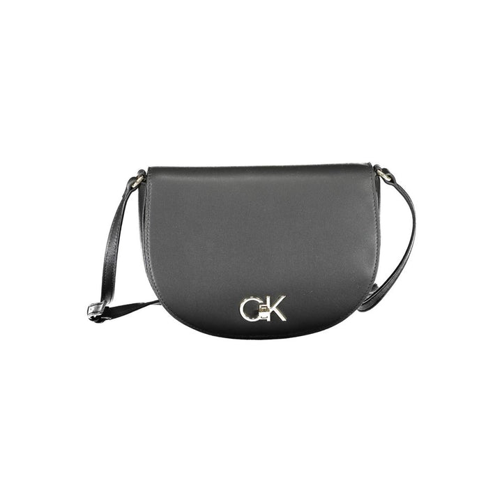 Black Polyester Handbag