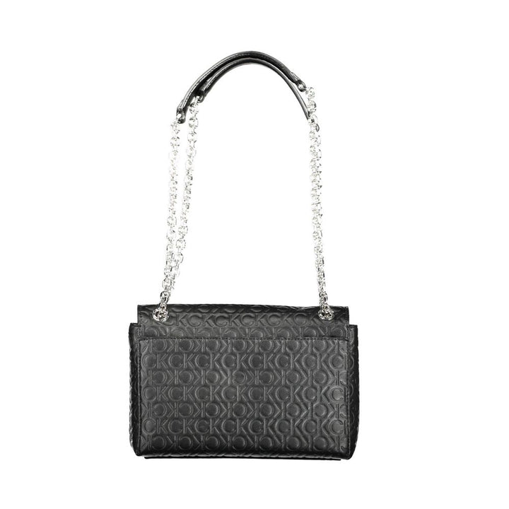Black Polyester Handbag