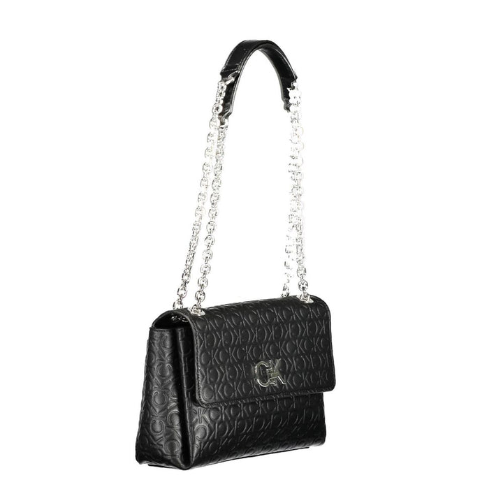 Black Polyester Handbag