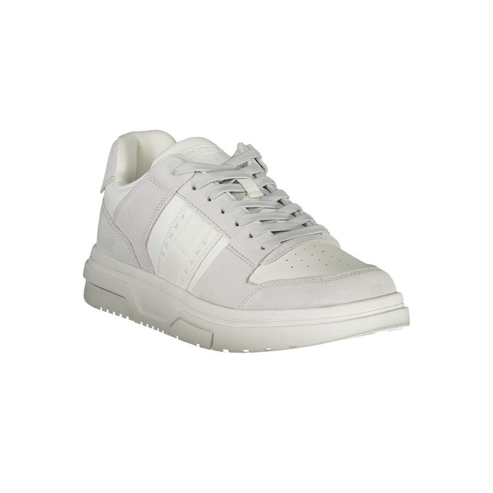 White Polyester Sneaker