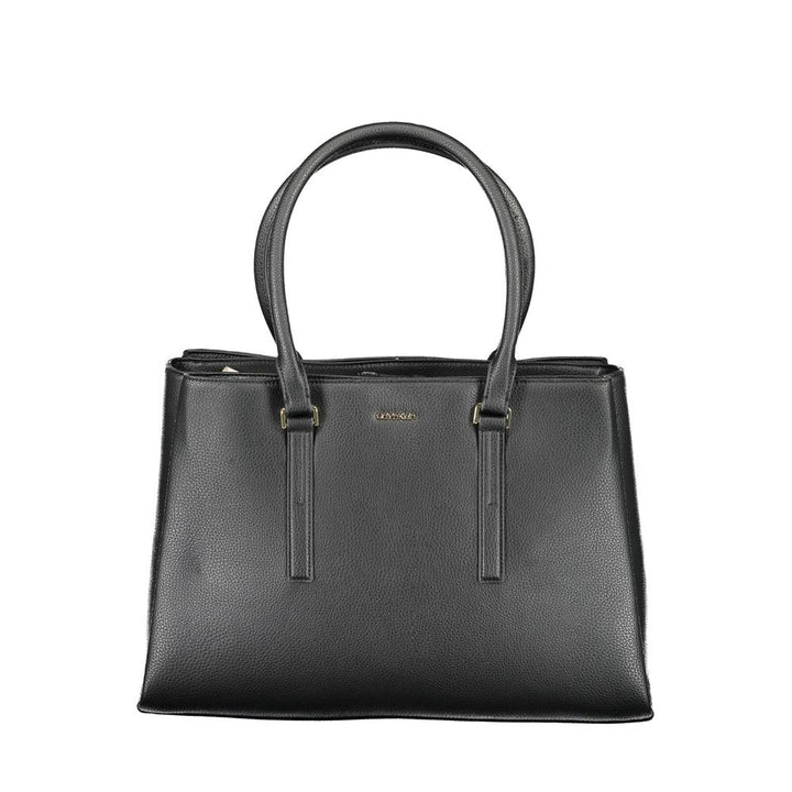 Black Polyester Handbag