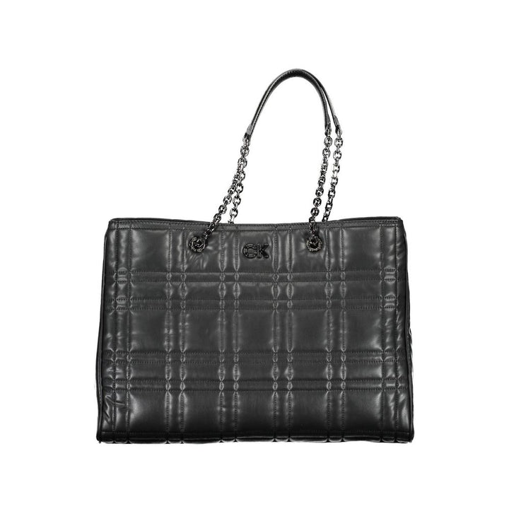 Black Polyester Handbag
