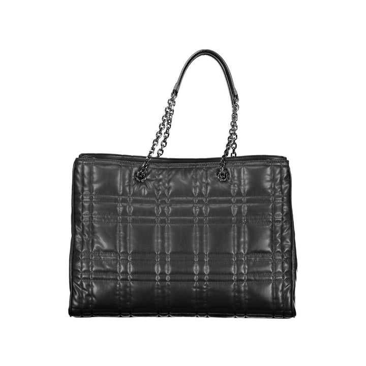 Black Polyester Handbag