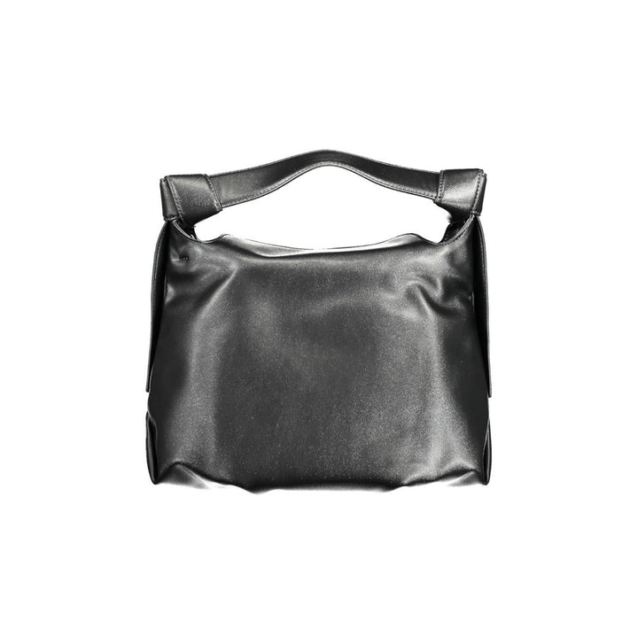 Black Polyester Handbag