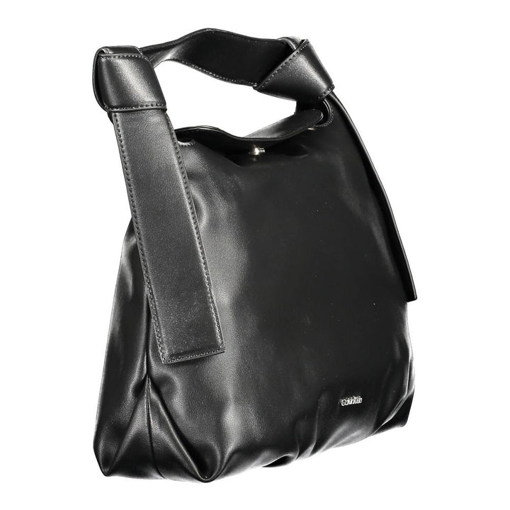 Black Polyester Handbag