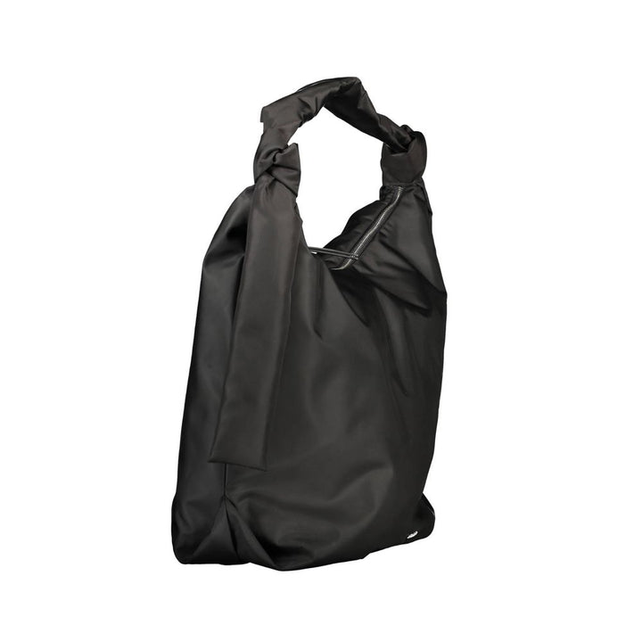 Black Polyester Handbag
