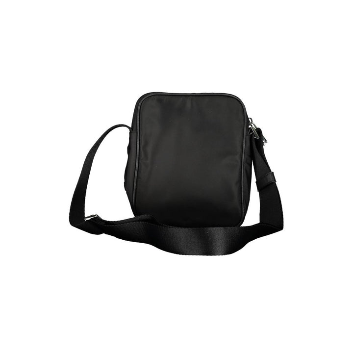 Black Polyester Shoulder Bag