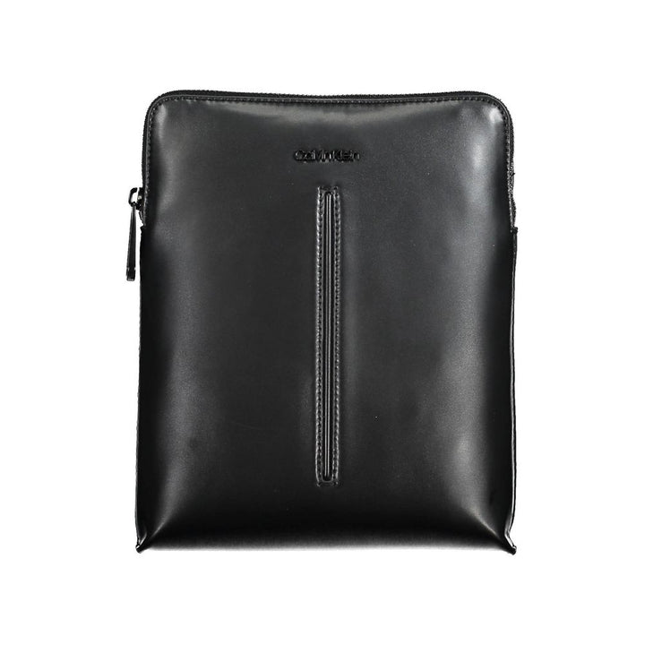 Black Polyester Shoulder Bag