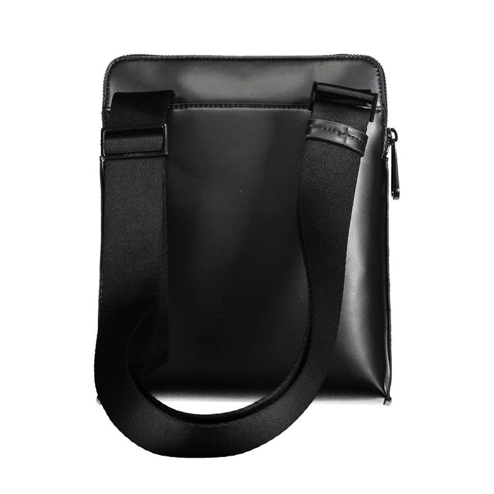 Black Polyester Shoulder Bag