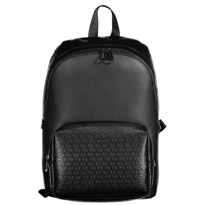 Black Polyester Backpack