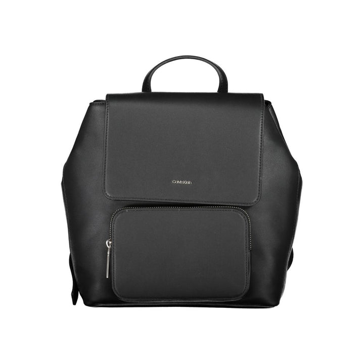 Black Polyester Backpack