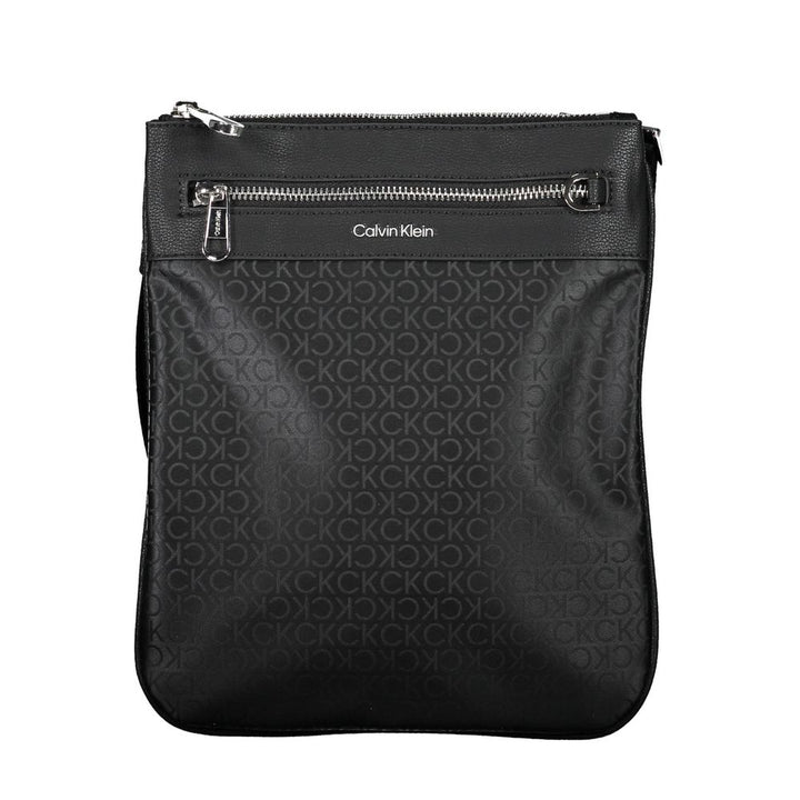Black Polyester Shoulder Bag