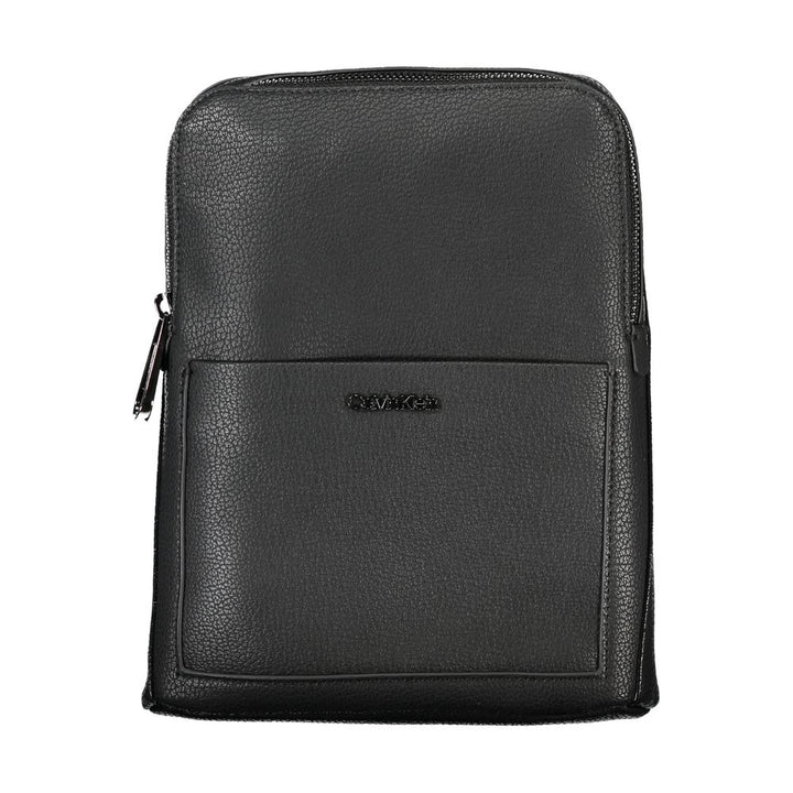 Black Polyester Shoulder Bag