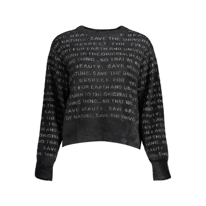 Black Polyester Sweater