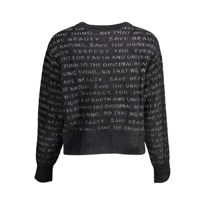 Black Polyester Sweater